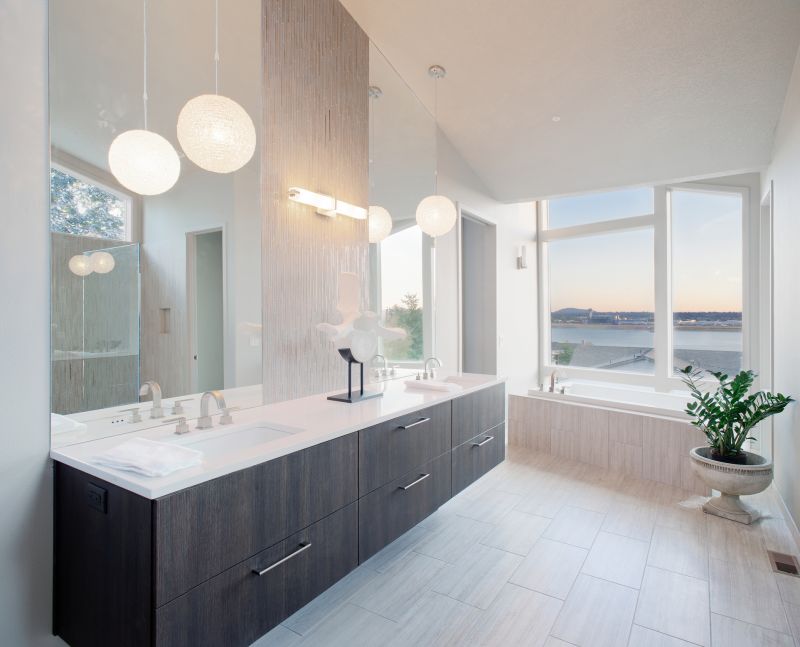 Wide Picture of Modern Bathroom